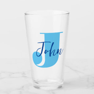 Initiaal + Naam gepersonaliseerd - Gemakkelijk aan Glas