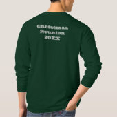 Initiaal Naam Overeenkomende Kerstfamilie T-shirt (Achterkant)