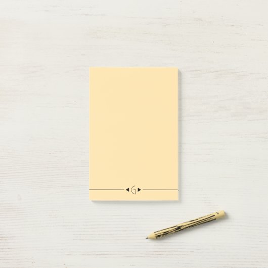 Initiaal Note Pad (Op bureau)
