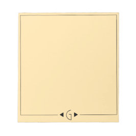 Initiaal Note Pad Notitieblok