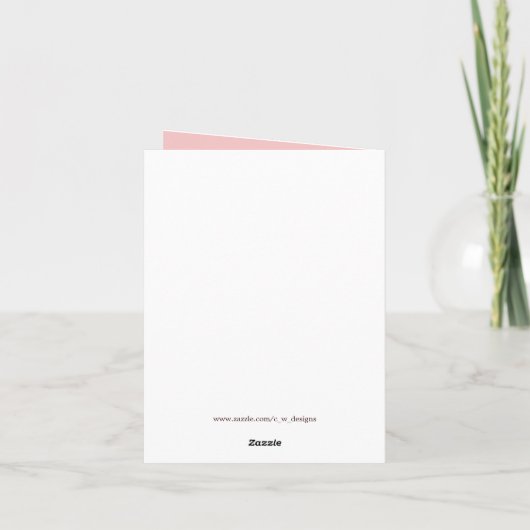 Initiaal Notecard Notitiekaartje (Achterkant)