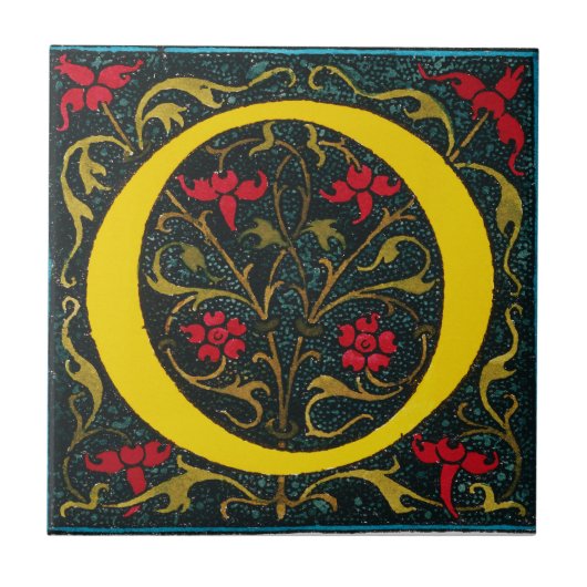 INITIAAL O, 1520. TEGELTJE (Voorkant)