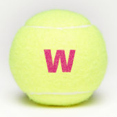 Initiaal of monogram in Hot Pink - Personaliseer u Tennisballen (Voorkant)
