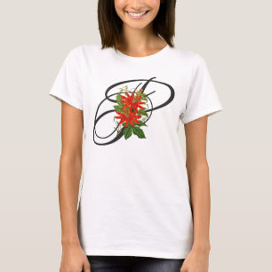 Initiaal P,  passievloer T-shirt