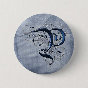 Initiaal P Ronde Button 5,7 Cm