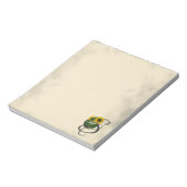 Initiaal S,  zonnebloemblok Notitieblok (Gedraaid)