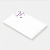 Initiaal V Monogram Post-it Nota's Post-it® Notes (Schuin)