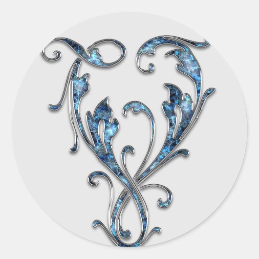 initiaal V-monogram stickers (Voorkant)