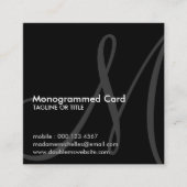 initiaal vierkant vierkante visitekaartje (Voorkant)