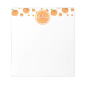 Initiaal voor het glimlachen van perziken notitieblok (Voorkant)