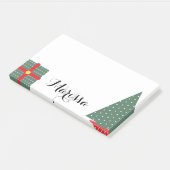 Initiaal voor kerstbomen en Cadeaus Post-it® Notes (Schuin)