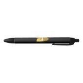 Initiaal voor modern zwart-witscript zwarte inkt pen (Bodem)