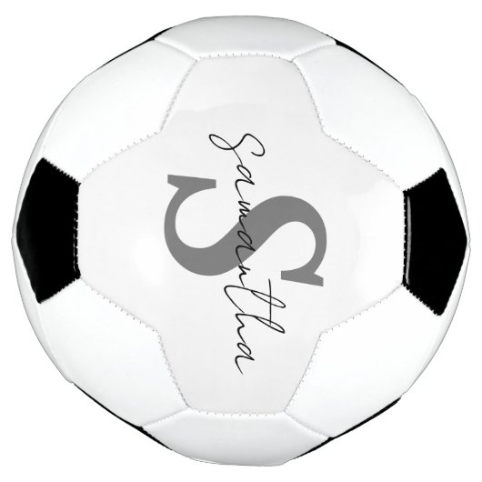 Initiaal voor persoonlijke monogram voetbal (Gedraaid)