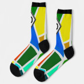 Initiaal wijzigen, driehoek Geometrische kunstkleu Sokken (Links)