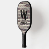 Initiaal wijzigen, Naam toevoegen, Brick Wall Maso Pickleball Paddle (Links)