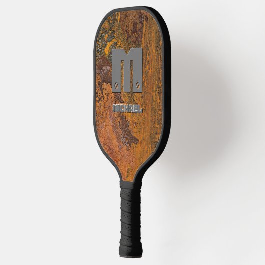 Initiaal wijzigen, naam toevoegen op Rusty Brown M Pickleball Paddle (Links)