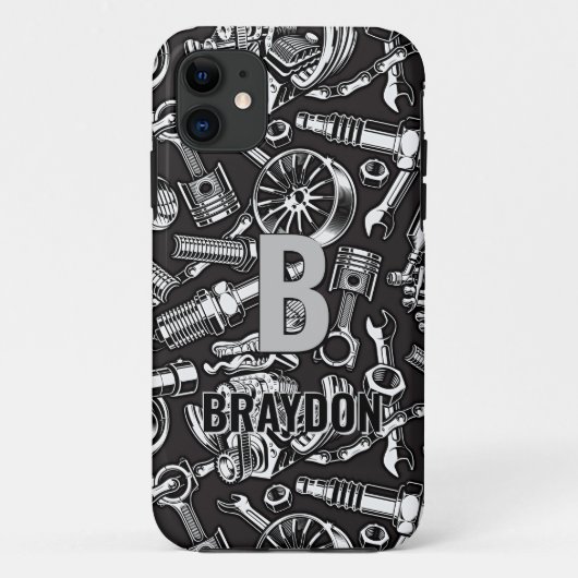Initiaal wijzigen, Naam toevoegen (verwijderen), A Case-Mate iPhone Case (Achterkant)