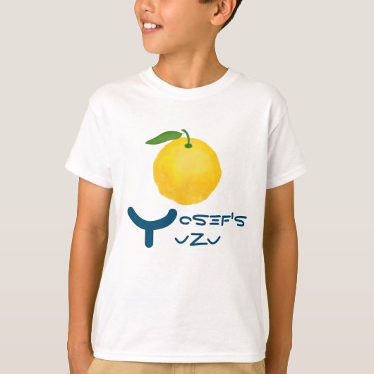 Initiaal Y voor uw Initiaal naam en Yuzu Fruit T-shirt (Voorkant)