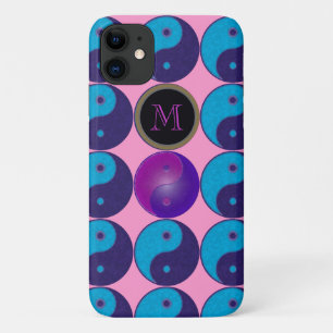 initiaal yin-yang meditatie iPhone 11 hoesje