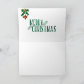 Initiaal Z Monogram Elegante Kerstkaart Feestdagen Kaart (Binnen)