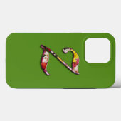 Initiaal Z Monogram in bloemenontwerp Case-Mate iPhone Case (Achterkant (horizontaal))
