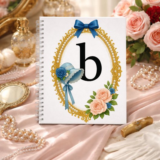 Initial B Writing Personalized Regency Notitieboek