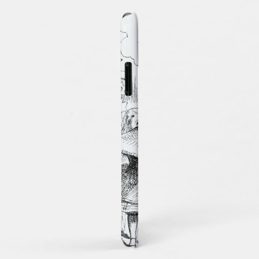 INITIAL COQUE IPHONE de la chenille à canne à cann (Dos/Droite)