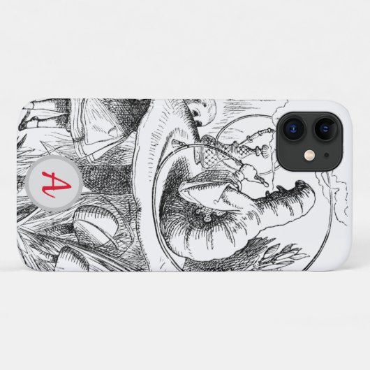 INITIAL COQUE IPHONE de la chenille à canne à cann (Dos (Horizontal))