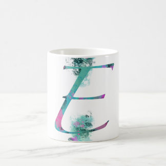 initial E mug Koffiemok