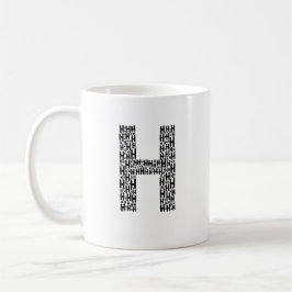 Initial H Personalized Coffee Mug Gift Koffiemok
