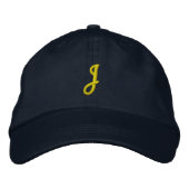 INITIAL "J" Designer Casquette (Devant)