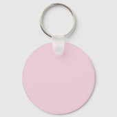 Initial Letter Monogram Light Pink Plain Chic Sleutelhanger (Achterkant)