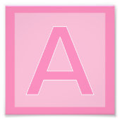 Initial poster letter, Nursery decoration (Devant)