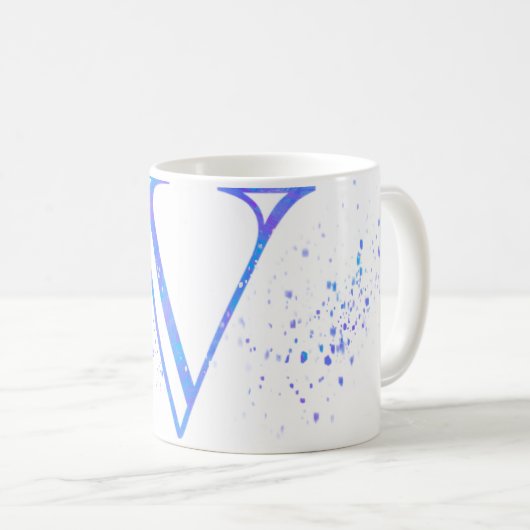 initial V mug (Devant droit)