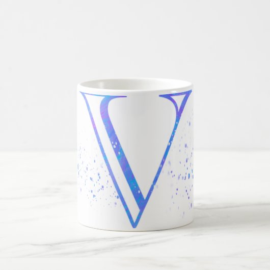 initial V mug Koffiemok (Center)