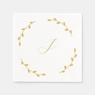 Initial Wedding Reception Napkins Servet
