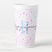 Initiale, 17oz Latte Mug Happy Spring Motif (Devant)