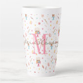 Initiale, 17oz Latte Mug Motif des Bénédictions de (Devant)