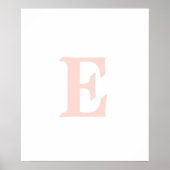 Initiale | Affiche pour chambre de fille (Devant)
