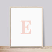 Initiale | Affiche pour chambre de fille