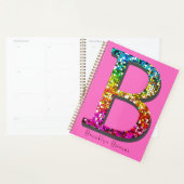 Initiale B et monogramme colorés (Devant avec enveloppe)