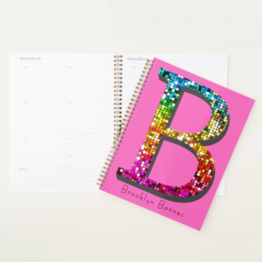 Initiale B et monogramme colorés (Devant avec enveloppe)
