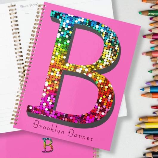 Initiale B et monogramme colorés