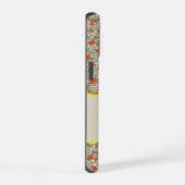 INITIALE D MONOGRAMME PETITES FLEURS VERTES ET ROU (Côté droit)