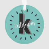 Initiale de monogramme personnalisé (dos)