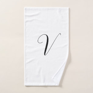 Initiale de script de monogramme personnalisé