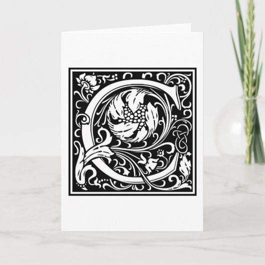 Initiale décorative "C" de lettre (Devant)