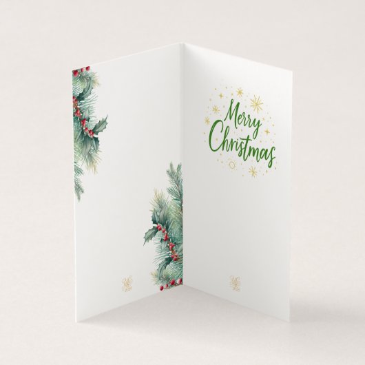 Initiale dorée C avec Père Noël et couronne (Inside)