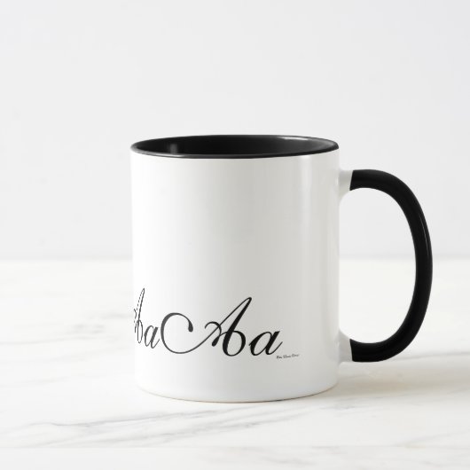 Initiale élégante de monogramme une tasse de café (Droite)