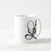 Initiale L, Vintage Laurel Clockvine Coffee Mug (Devant droit)